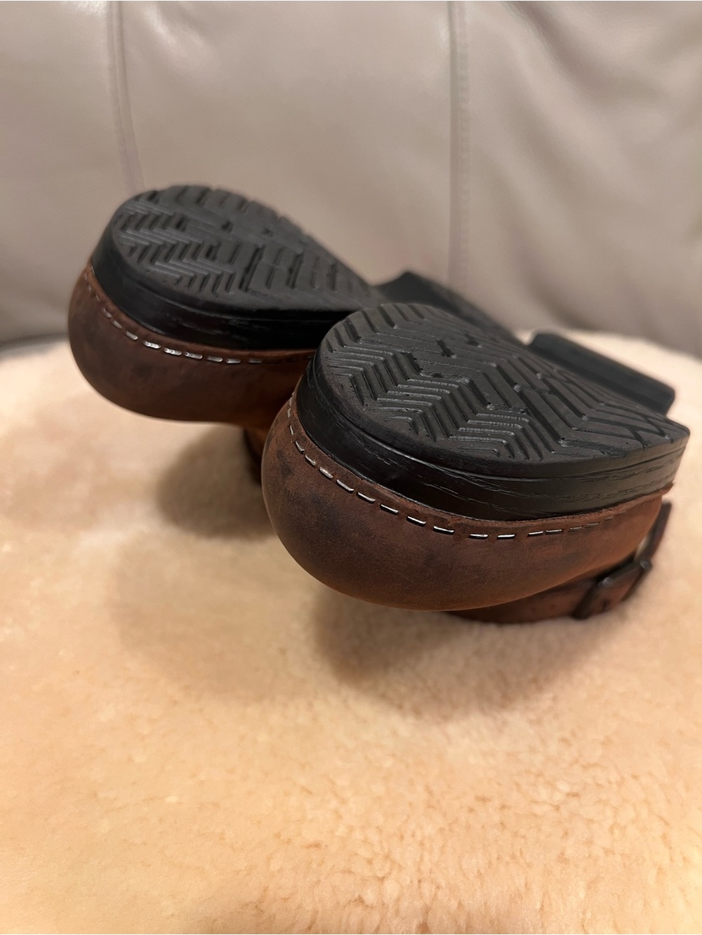 Dansko Ingrid Clog Sz 38 US 8 Oiled Leather Slip On Brown Comfortable Boho - Picture 13 of 17